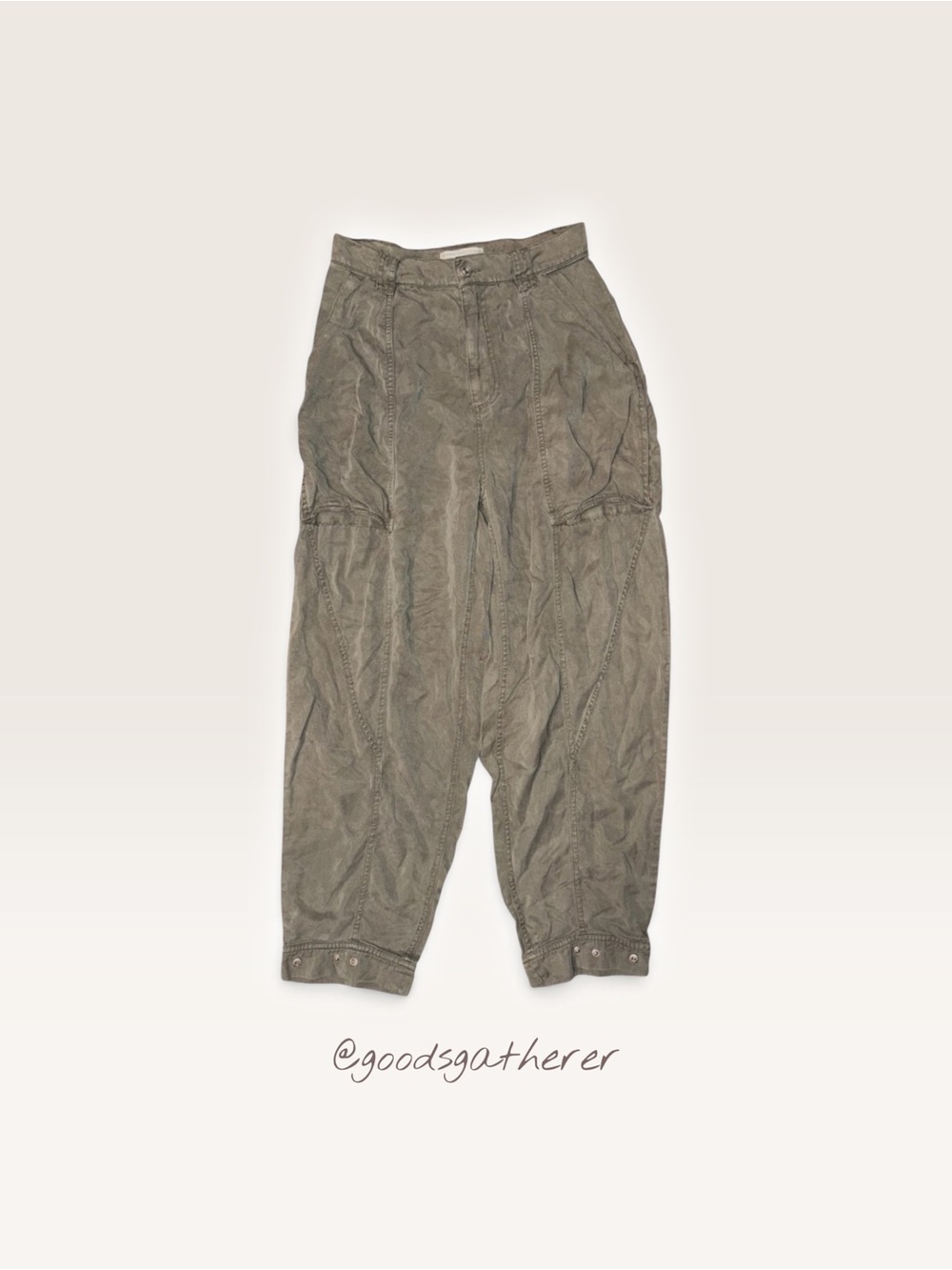 BDG Urban Outfitters Cargo Pants Women’s 4 Olive Green Y2K Utility Parachute